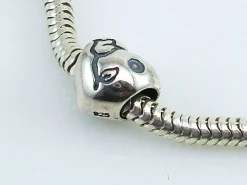 Outlet Abalorio Corazon Con Tulipan De Plata De Ley