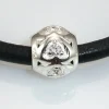 Hot Abalorio Corazones Con Circonitas De Plata