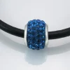 Sale Abalorio De Plata De Ley Y Cristal 4 Azul