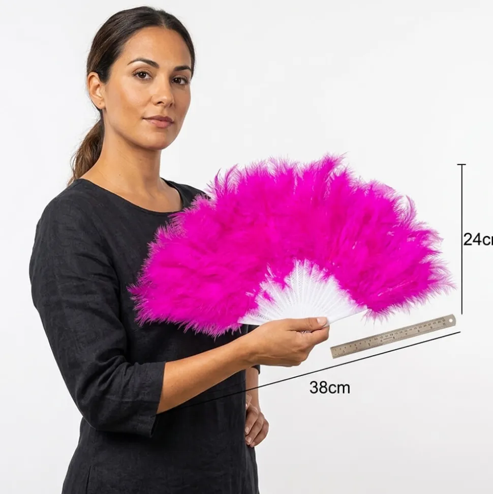 Abanico de Plumas Fucsia