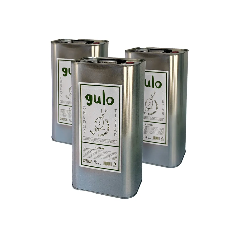 Best Gulo Aceite de Oliva Virgen Extra (cosecha temprana 23/24) - Pack Lata 3 x 5L