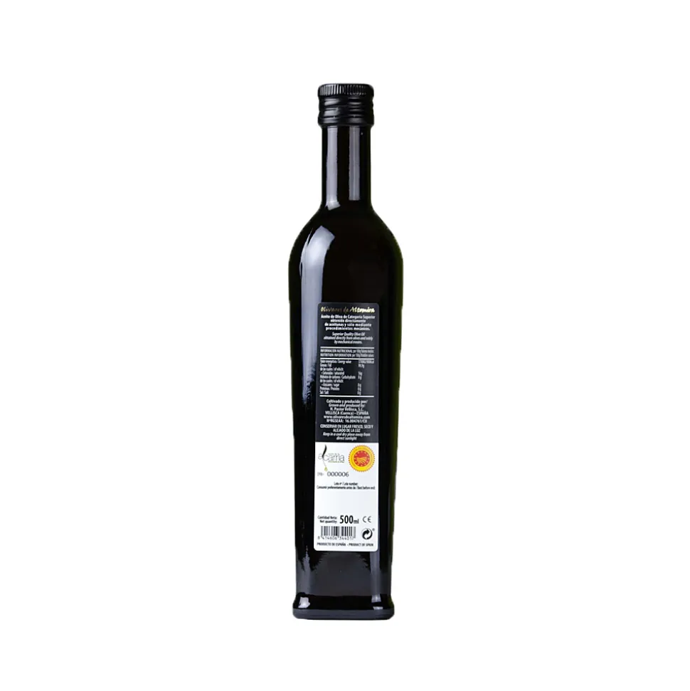 Aceite Oliva Virgen Extra Ecológico Primer prensado en frío - Botella 500 ml