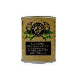 Aceitunas rellenas de ajo Botularium - Pack de 10 latitas minibar