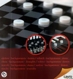 Hot Cayro Ajedrez - Backgammon - Damas. Estuche de viaje magnético (440)