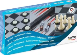 Ajedrez - Backgammon - Damas. Estuche plegable magnético (415)
