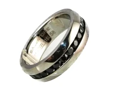 Alianza De Acero Inoxidable Con Circonitas Negras