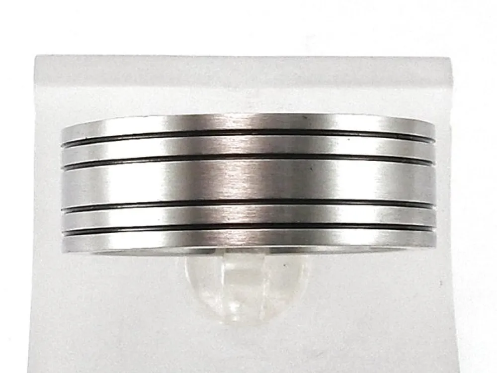 Best Anillo De Acero Inoxidable Con Lineas Negras