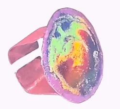 Anillo de cobre esmaltado al fuego