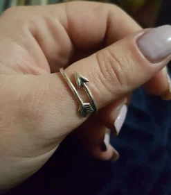 Anillo Flecha De Plata Vieja
