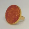 Best Ecodedal Anillo negro con vetas doradas