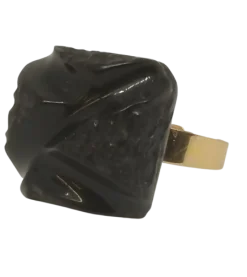 New Ecodedal Anillo negro roca