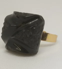 New Ecodedal Anillo negro roca