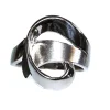 Anillo Plata Rodiada Brillo Y Satinado