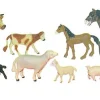 Animales granja con bebés 10 figuras