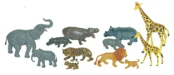 Outlet Miniland Animales salvajes con bebés 12 figuras