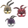 Antifaz con pluma y brillos