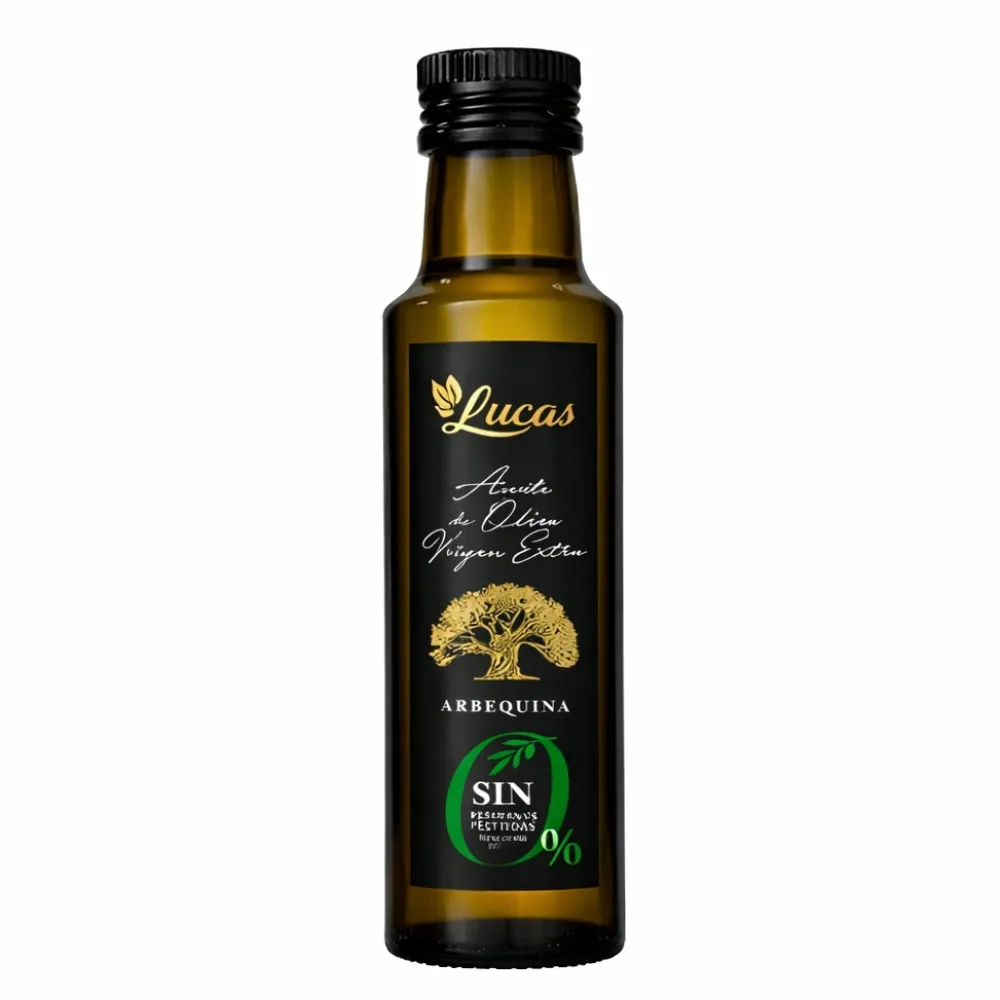 Discount Aceite Lucas AOVE Arbequina Botella cristal 250ml x 24 unidades