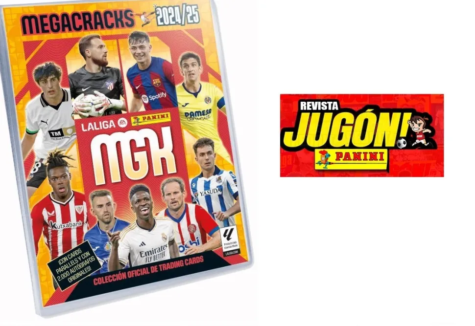 Archivador Megacrackas 2024 2025 + Revista Jugón sin accesorios y número aleatorio