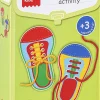 Apli Ata tus zapatos. Lacing activity. (4 zapatos)