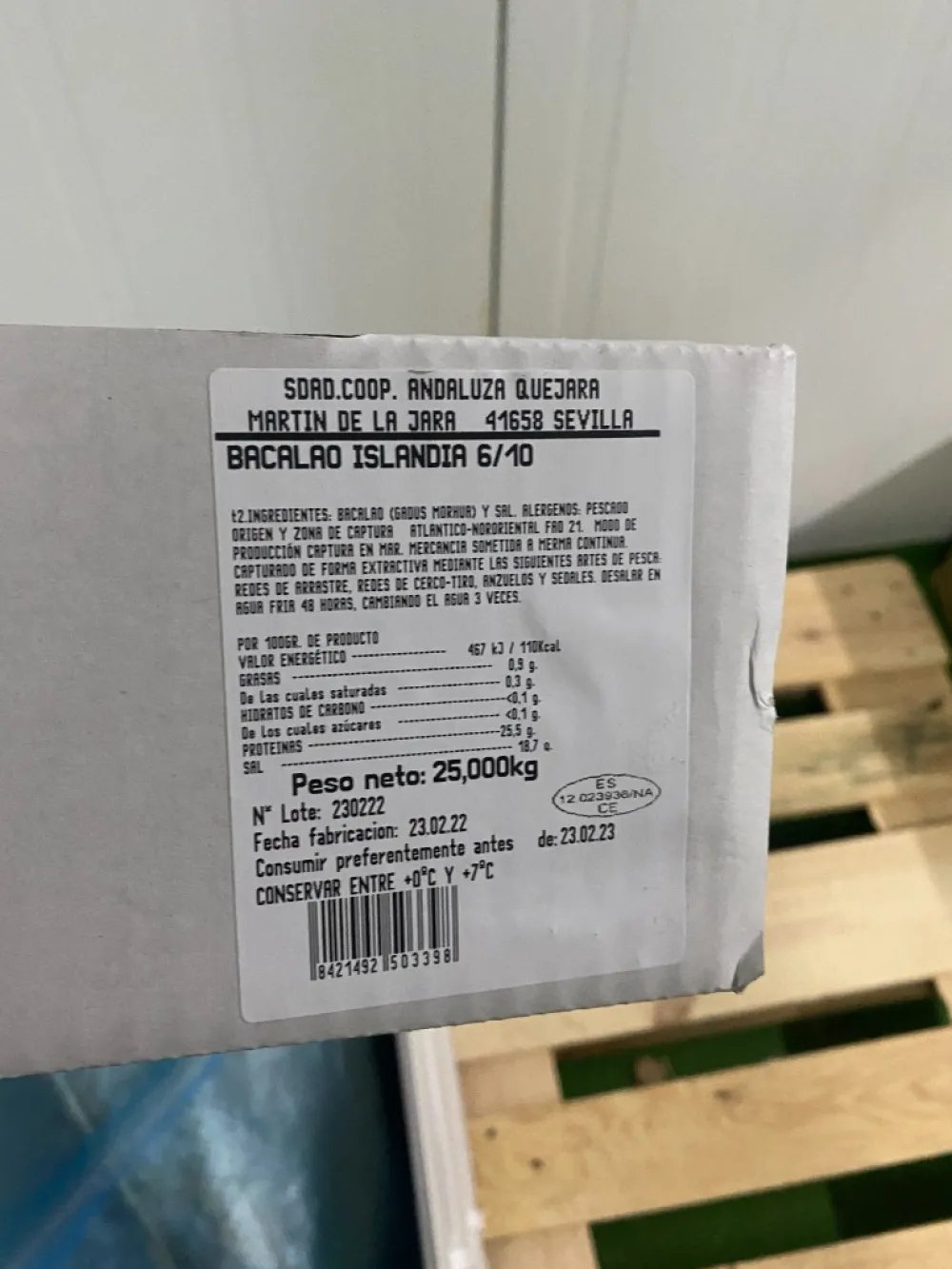 Discount Ibéricos a Domicilio Gourmet Bacalao Islandia en Hoja Entera 8/12 (4-5 kg)