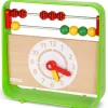 Discount Brico Ábaco con reloj clásico de madera