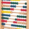 Ábaco de madera de colores