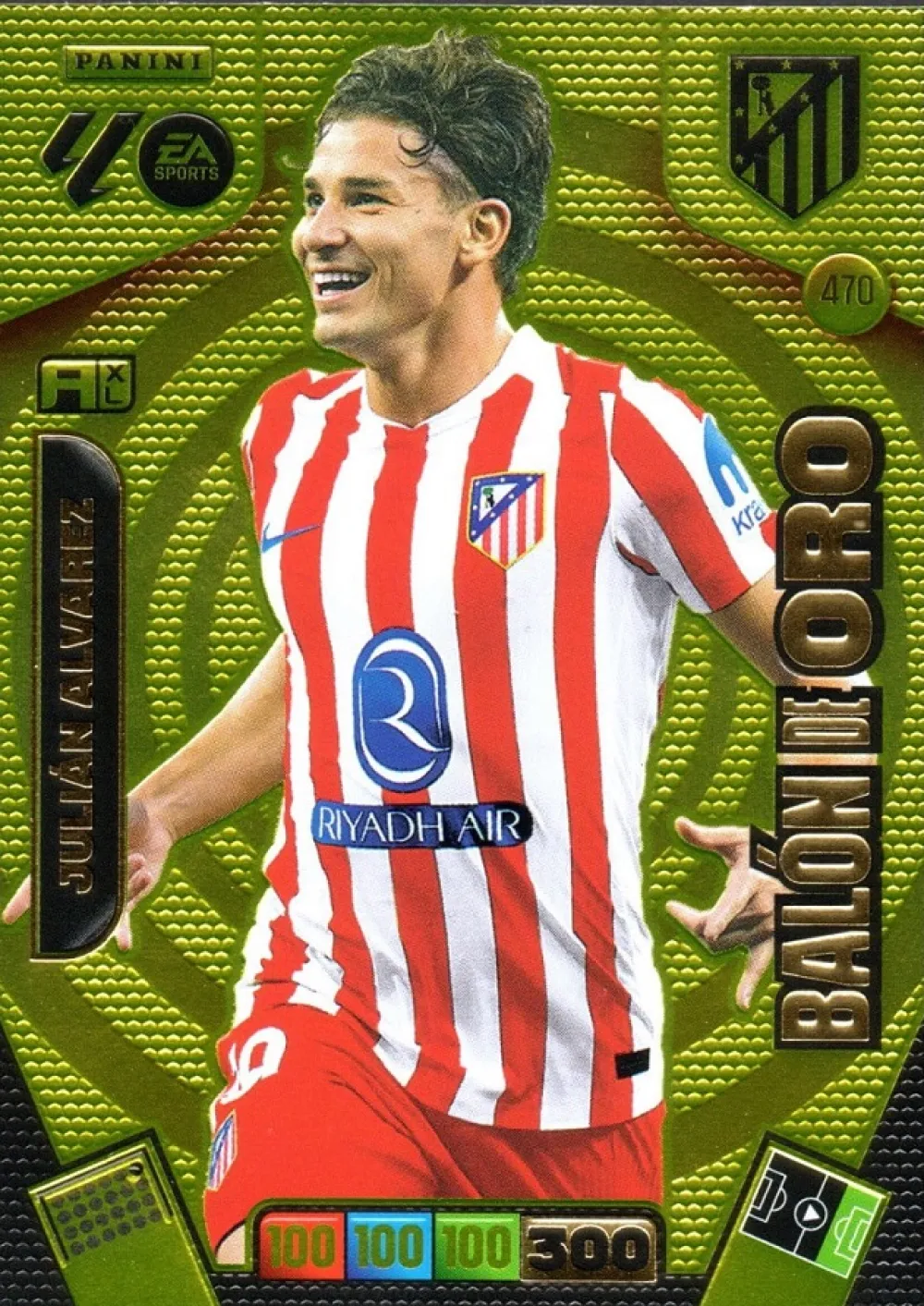 Hot Panini España Balón de Oro #470 Julián Álvarez 2025-26 Cromo Panini Adrenalyn XL La Liga 25/26