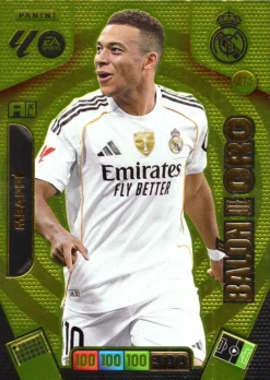 Sale Panini España Balón de Oro #474 Kylian Mbappé 2025-26 Cromo Panini Adrenalyn XL La Liga 25/26