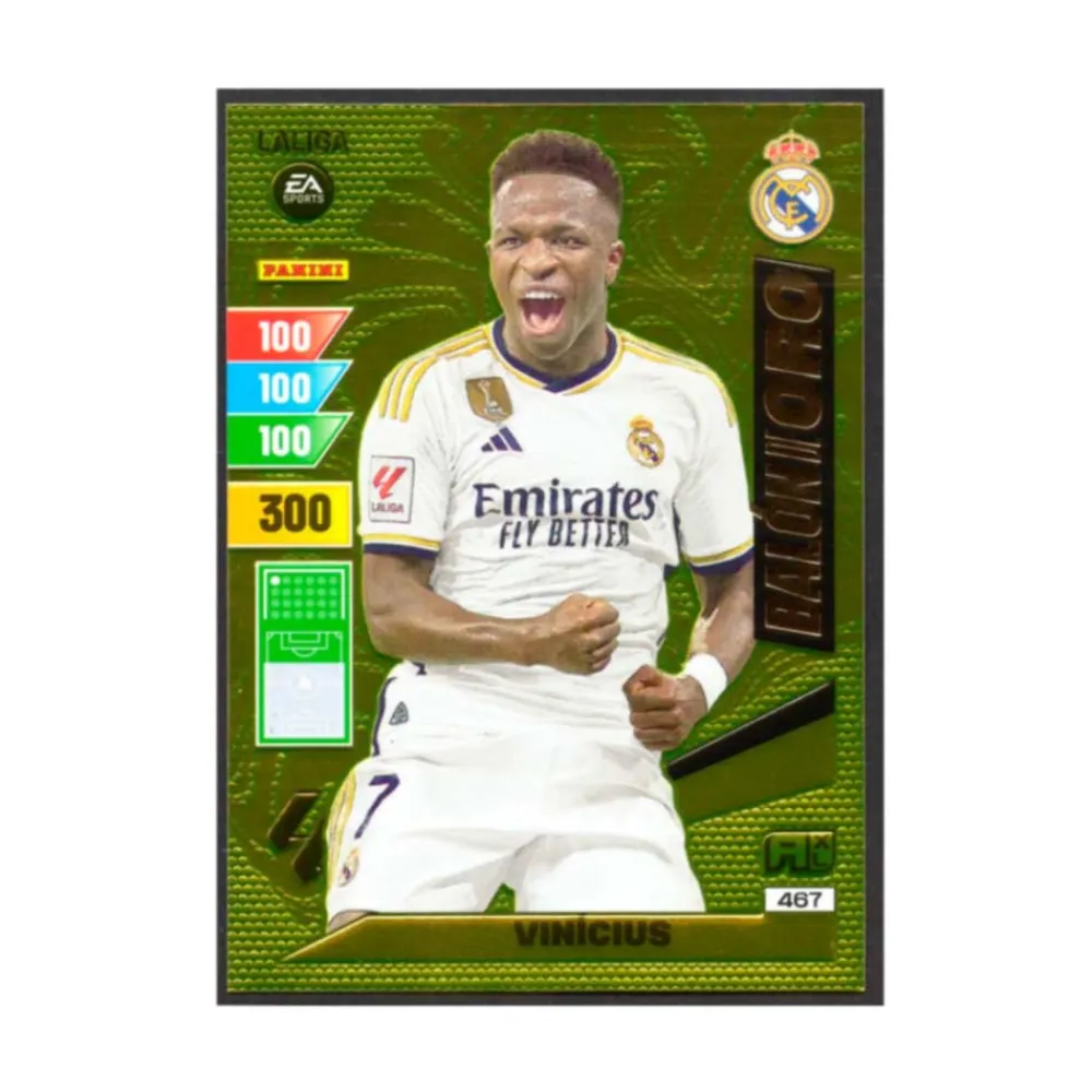 Clearance Panini España Balón de Oro Vinicius Vini Jr. 467 Real Madrid cromo Adrenalyn XL 2023 2024 La liga 23/24