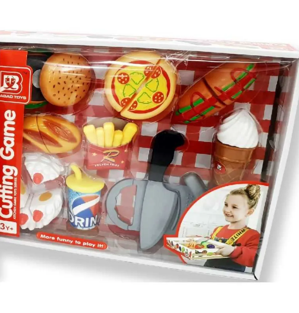 Bandeja de Comidas Imitación Infantil de Snack Bar