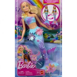 Barbie sirena florece rubia de Mattel