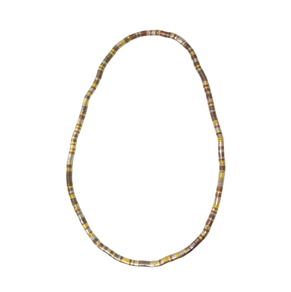 Bisutería collar flexible dorado
