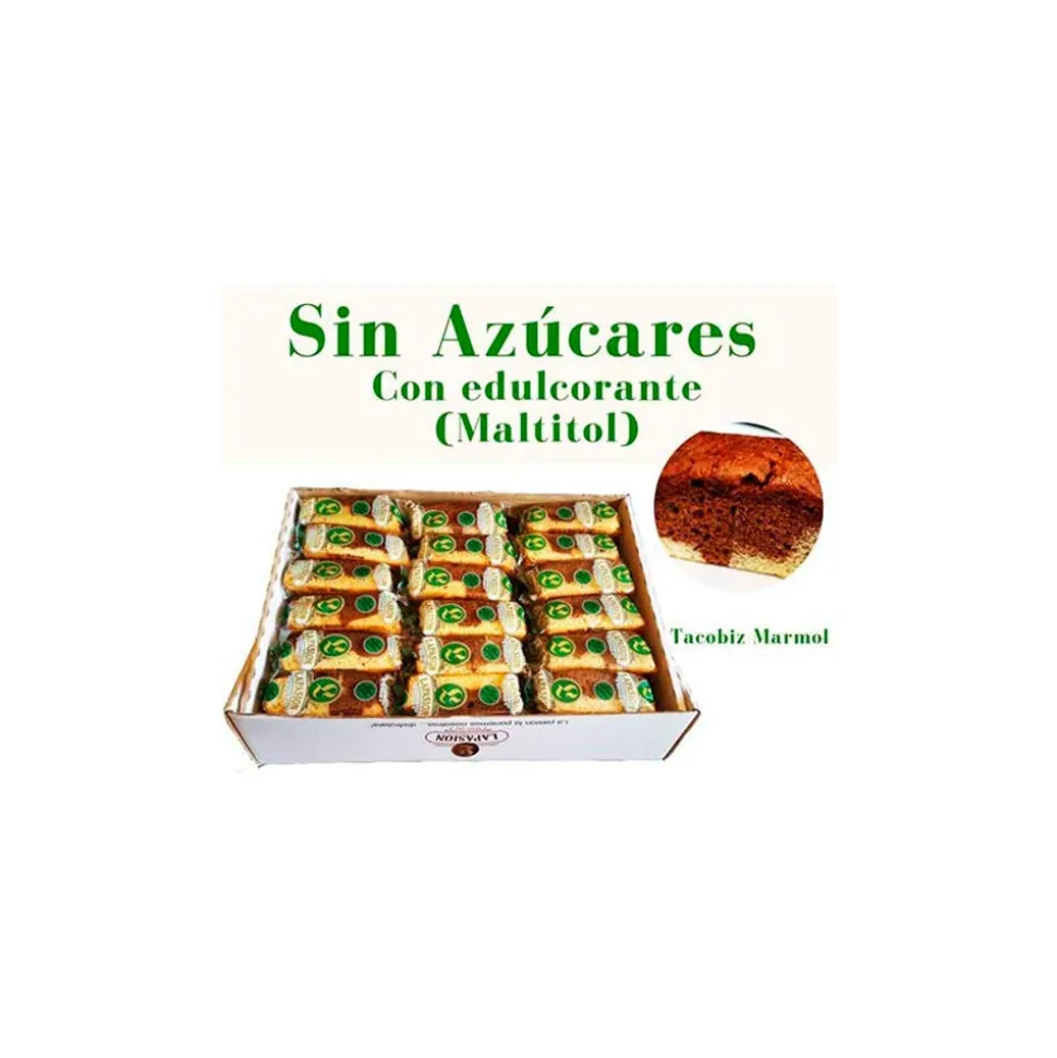 Bizcocho Mármol sin azúcares con edulcorante - Caja 2 kg