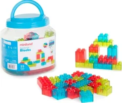 Discount Miniland Blocks Translúcidos (55 piezas)
