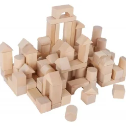 Bloques de madera natural (Naturall Blocks) 50 piezas