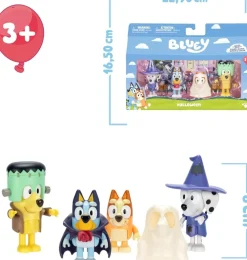 Sale Bluey pack 4 figuras Halloween de Famosa