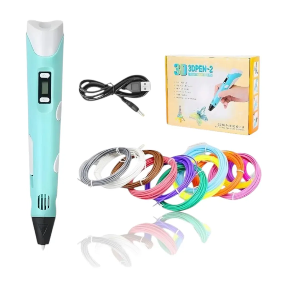 New Karawan Bolígrafo 3D PEN-2 Infantil con Cordón para Impresión 5m