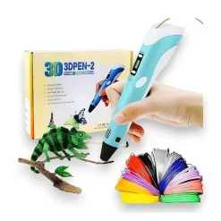 New Karawan Bolígrafo 3D PEN-2 Infantil con Cordón para Impresión 5m