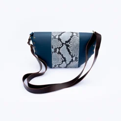 New La Gorgona Bolso piel con estampado de serpiente