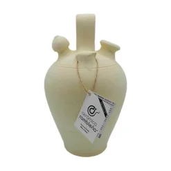 Botijo de barro tradicional rambleño