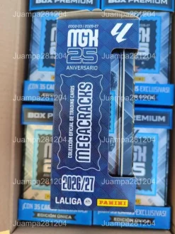 Box Premium 25 aniversario 2026-27 Megacracks Panini la Liga 26/27 Edición Única