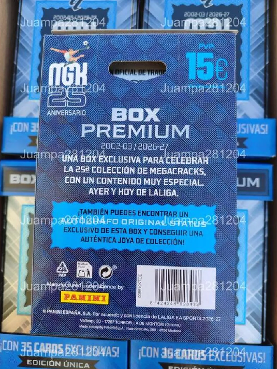Box Premium 25 aniversario 2026-27 Megacracks Panini la Liga 26/27 Edición Única