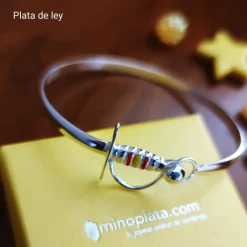 Sale Brazalete Estoque De Plata De Ley Con La Bandera De España