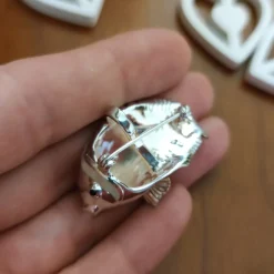 Broche-Colgante Pez De Plata De Ley Y Nácar