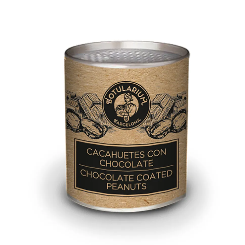 Cacahuete recubierto de chocolate y Cacahuete salado con miel (Pack con 5 latitas minibar de cada)