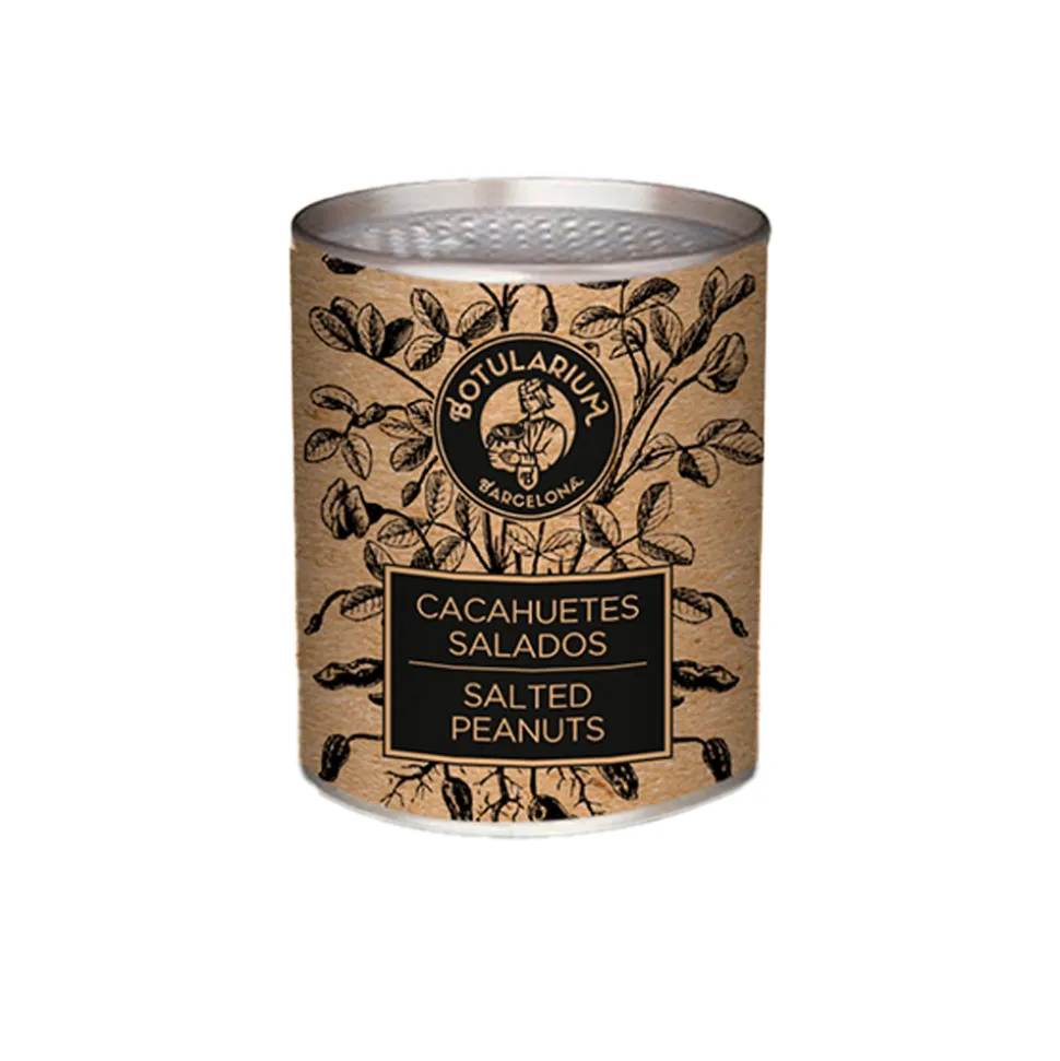 Cacahuete salado Botularium - Pack de 10 latitas minibar