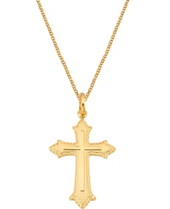 Cadena con colgante Doble Cruz