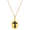 Cadena con colgante Medalla con Cruz