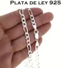 Hot Cadena De Plata De Ley Alternada 3+1 50 Cm.