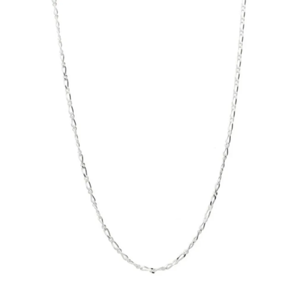 Outlet Cadena De Plata De Ley 50 Cm. 1+1